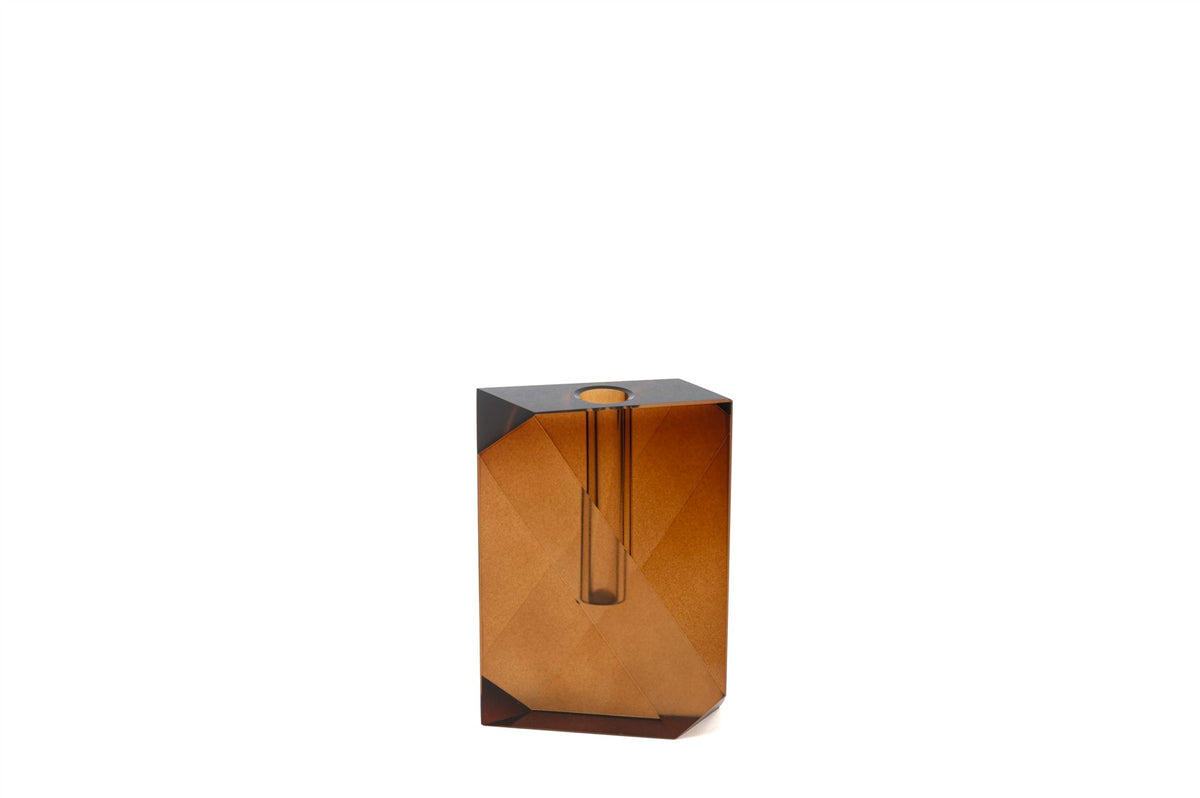 Mikasa Moor Kristal Amber Çiçeklik Vazo 9x4x12cm
