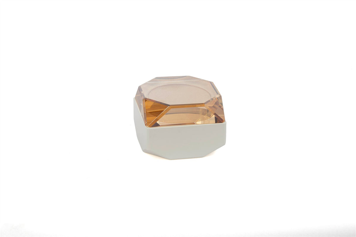Mikasa Moor Kristal Beyaz Şampanya Takı Kutusu 10x10x8cm