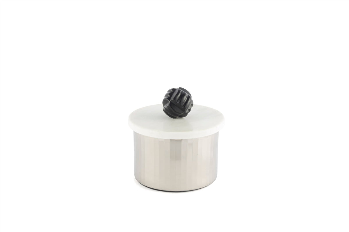 Mikasa Moor Silver Mermer Kapaklı Kutu 13x13cm