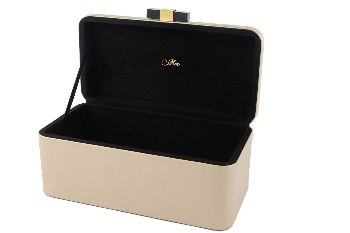 Mikasa Moor Rexene Parlak Gold deri Kutu 30x18x13cm