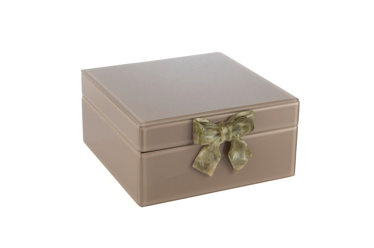 Mikasa Moor Cappuccıno Yeşil Mermer Fiyonklu Kutu 23x22x11cm