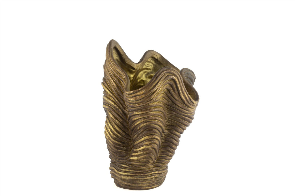 Mikasa Moor Antik Gold Resin Vazo 25x33cm