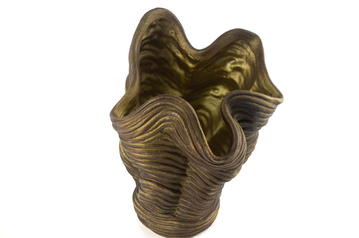 Mikasa Moor Antik Gold Resin Vazo 25x33cm