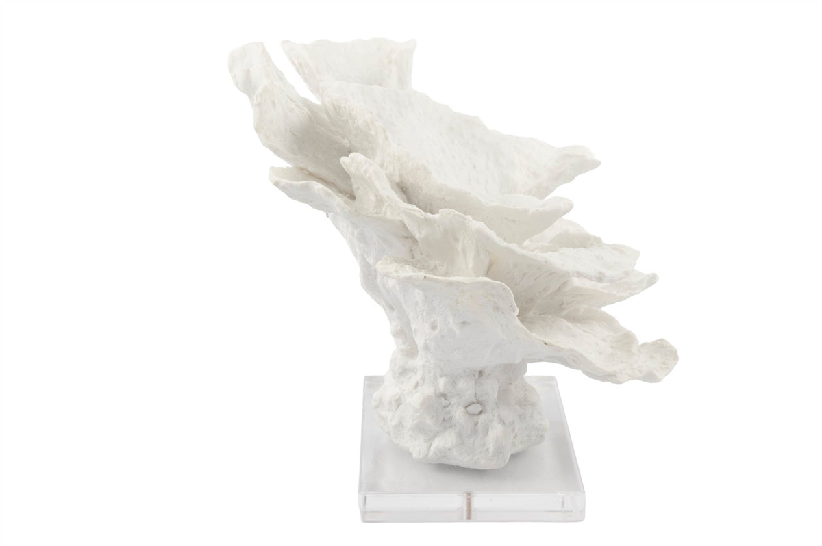 Mikasa Moor Beyaz Mercan Kayası Resin Dekoratif Obje 39x26x25cm