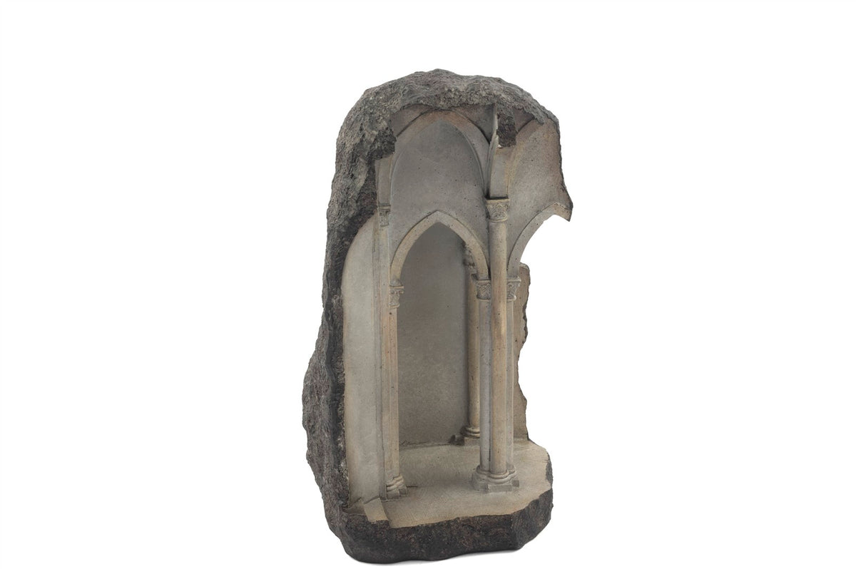 Mikasa Moor Füme Dağ Oyuntusu Resin Dekoratif Obje 32x16cm