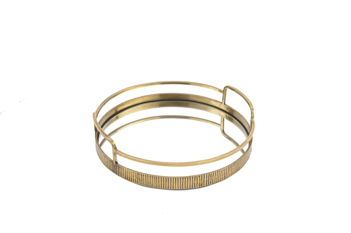 Mikasa Moor Antik Gold Aynalı Yuvarlak Tepsi 31x8cm