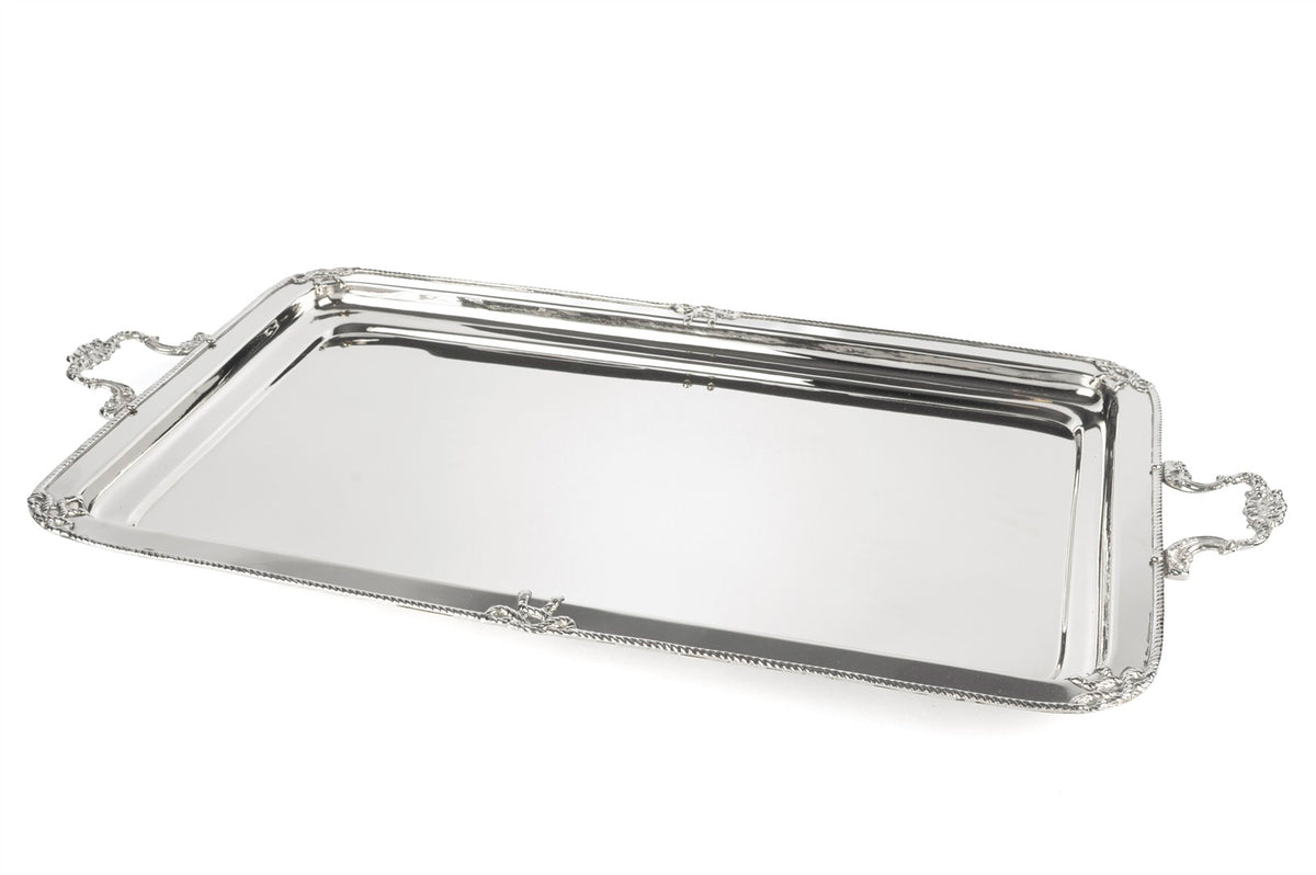Mikasa Moor Silver Fiyonklu Dikdörtgen Tepsi 74x38x5cm