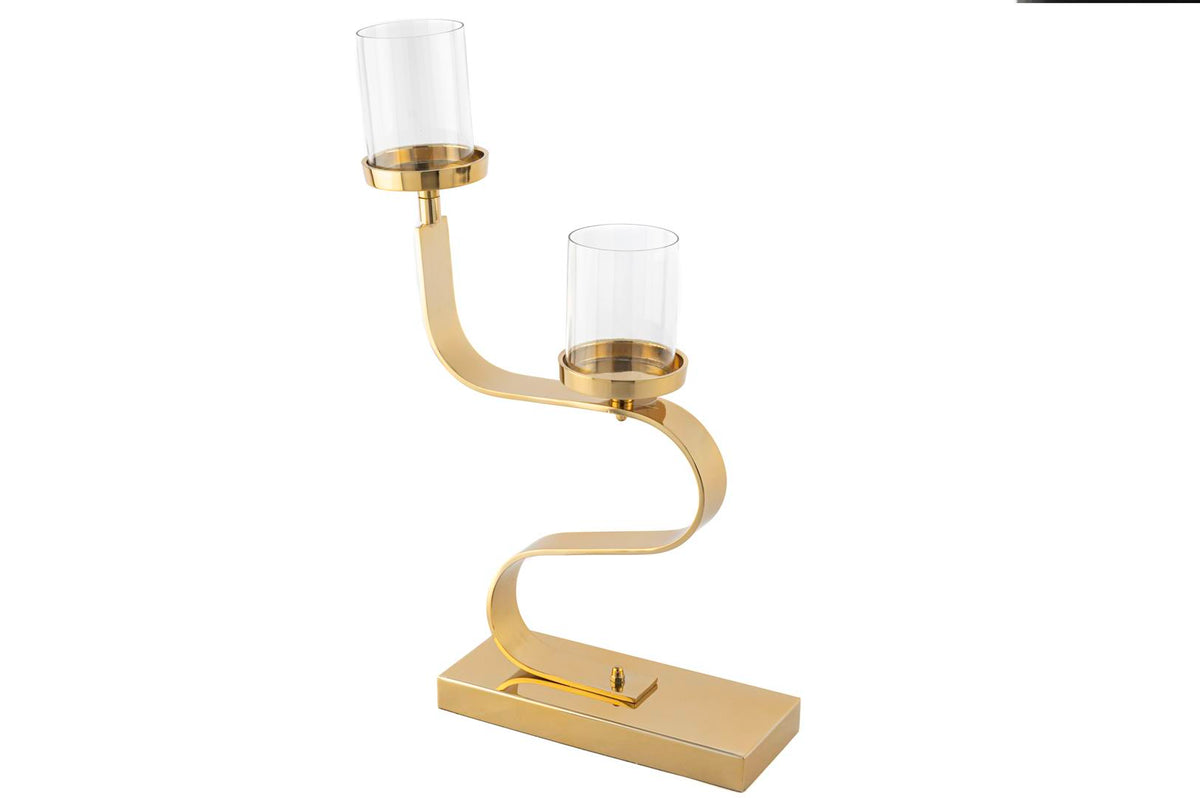 Mikasa Moor Gold 2li Metal Cam Mumluk 32x10x51cm