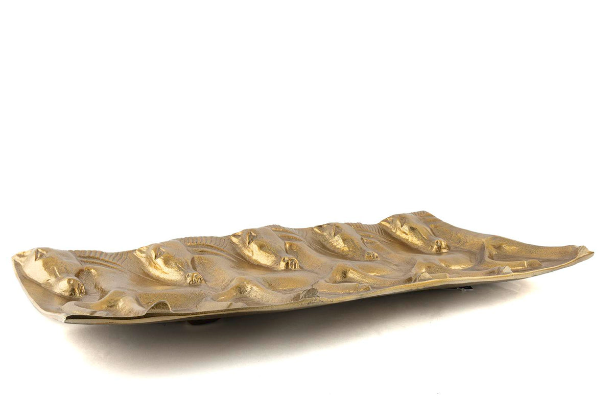 Mikasa Moor Antik Gold Horse Metal Dik Duvar Dekoru 60x30x5cm