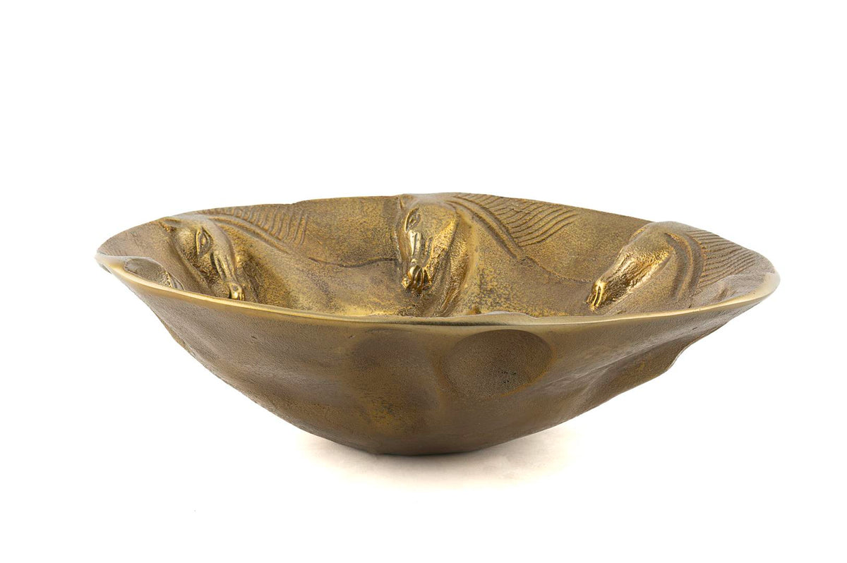 Mikasa Moor Antik Gold Horse Metal Yuv Duvar Dekoru 37x10cm