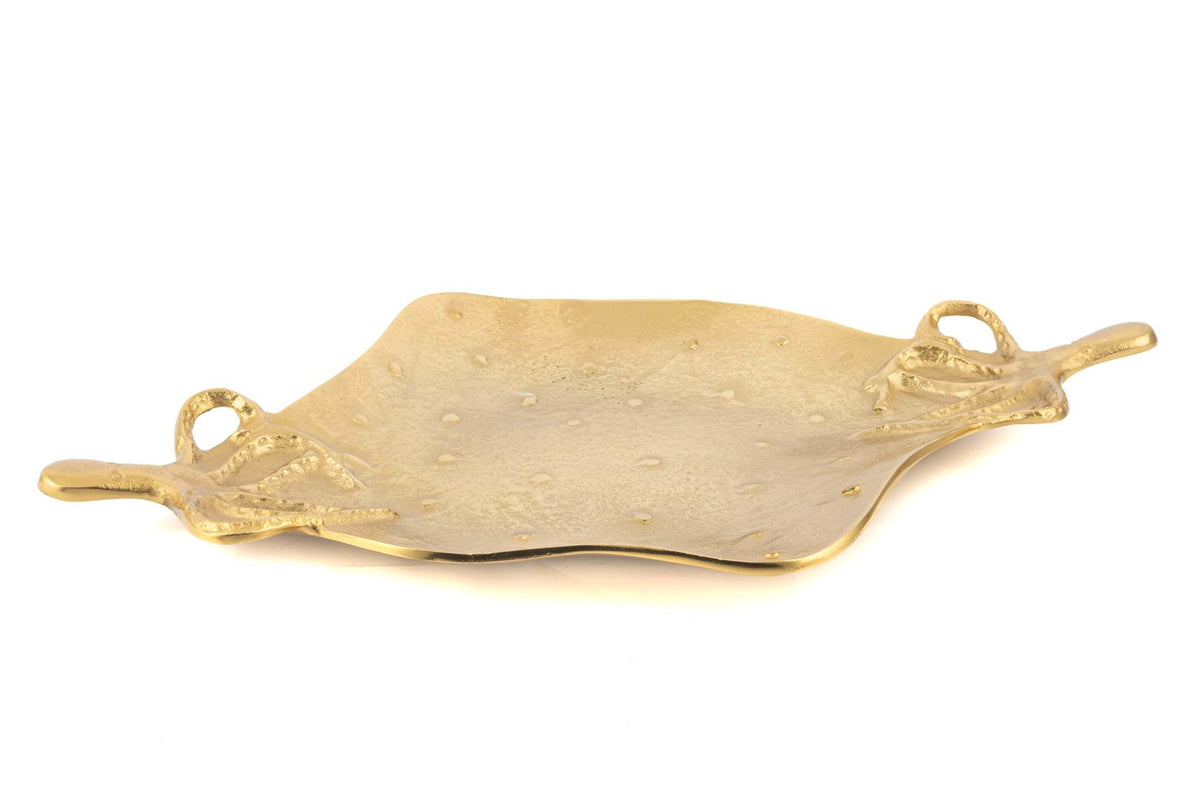 Mikasa Moor Gold Polyp Metal Dekor Tabak 55x37cm