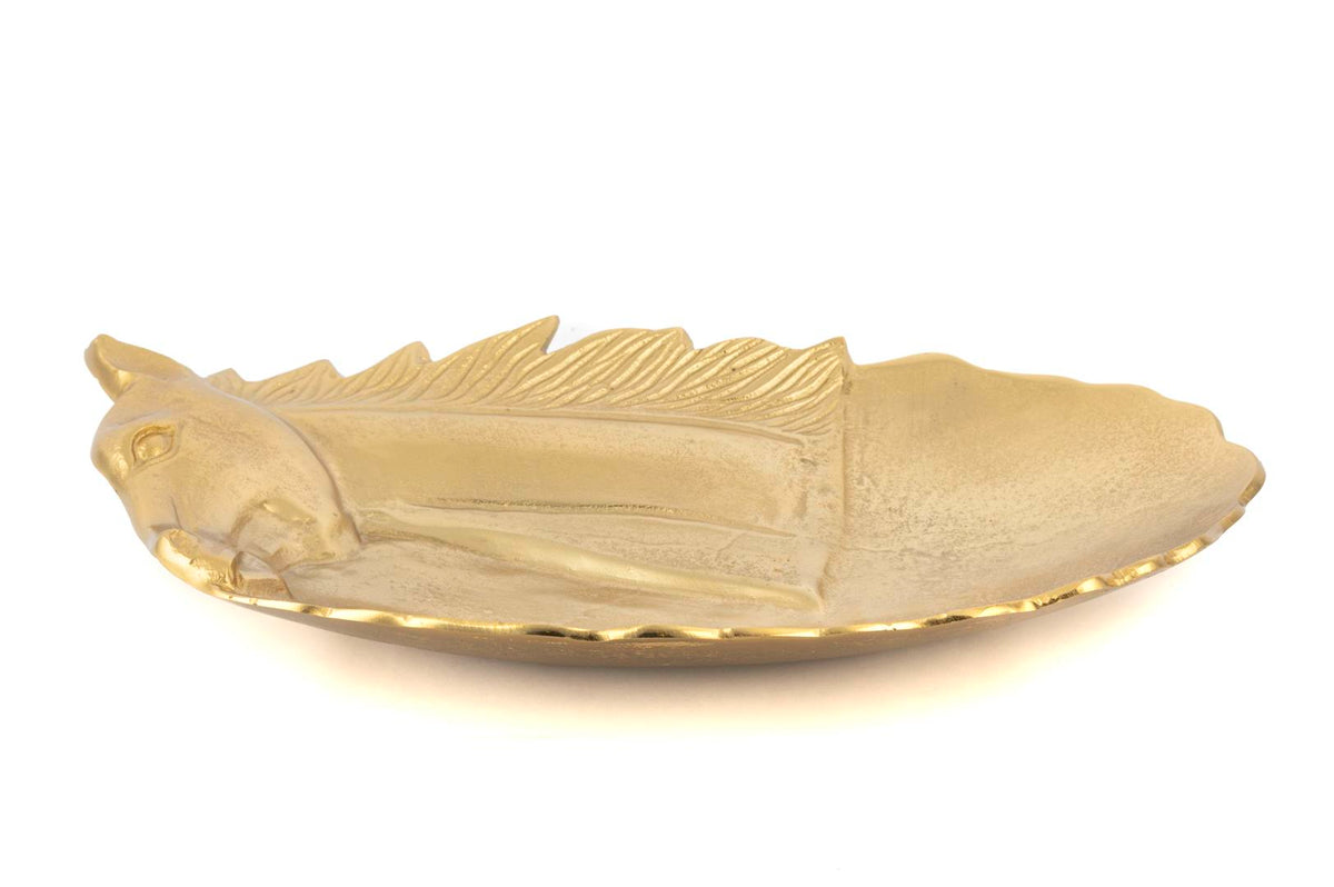 Mikasa Moor Gold Horse Metal Dekor Tabak 46x30cm