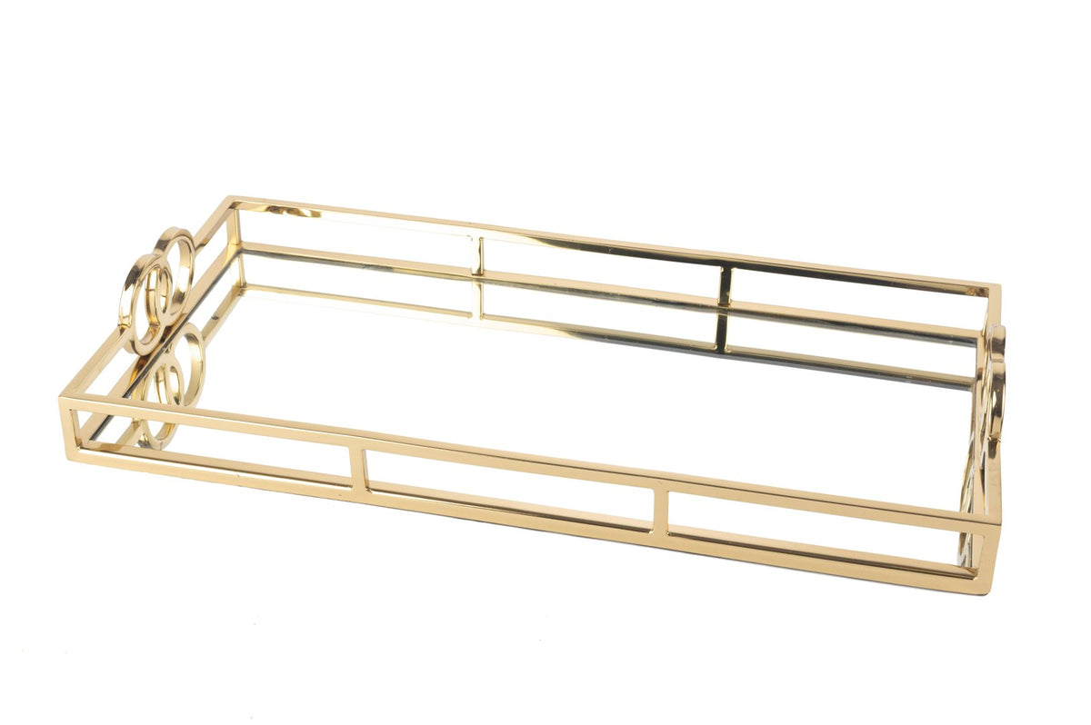 Mikasa Moor Gold Dikdrtgn Aynalı Tepsi 50x25x7cm