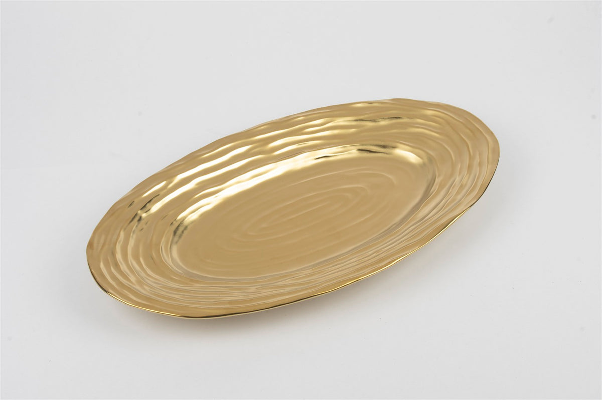 Mikasa Moor Ligne Dor Oval Sunum Tabağı 36x20cm