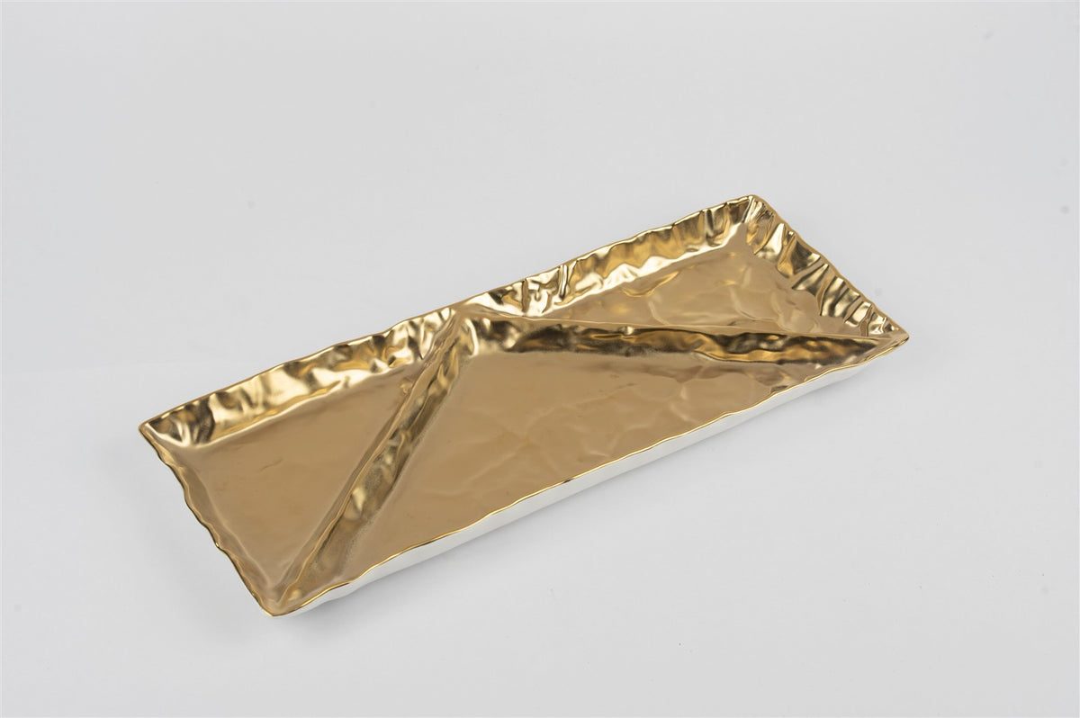 Mikasa Moor Ligne Dor 3 Bölmeli Sunum Tabağı 36x13cm