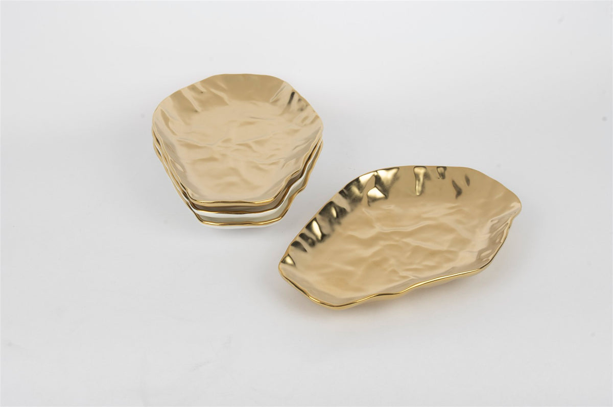 Mikasa Moor Ligne Dor Asorti 4lü Tabak 17x12cm