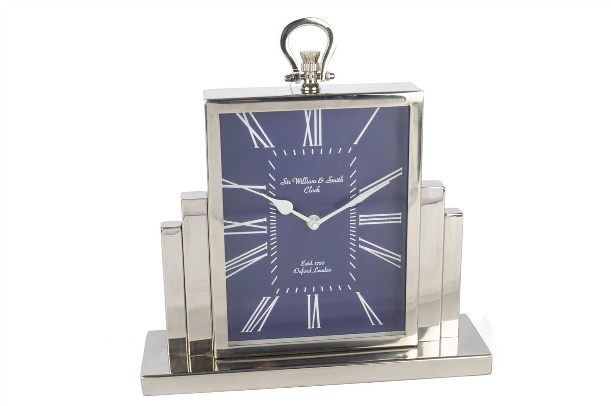 Mikasa Moor Silver Lacivert Kare Masa Saati 34x29cm
