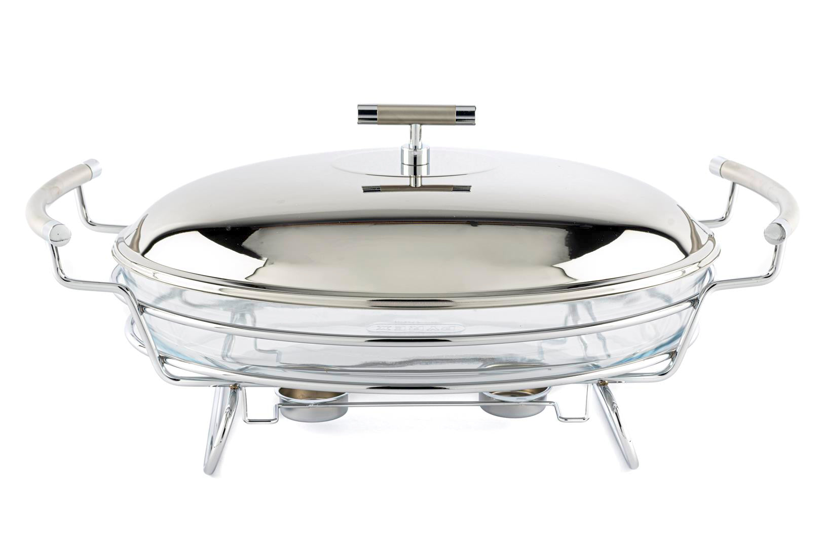 Mikasa Moor Perle Çelik Kapaklı Oval Isıtıcılı Servis 46x25x21cm