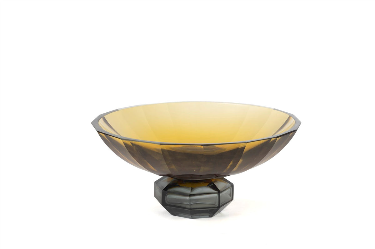 Mikasa Moor Amber Kristal Dekoratif Kase 30x15cm