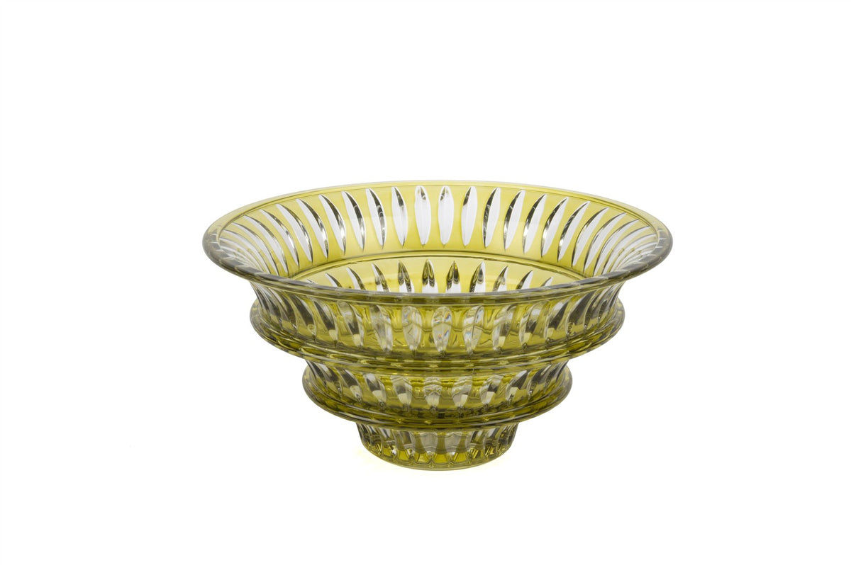 Mikasa Moor Kristal Kesim Yeşil Dekoratif Kase 26x13cm