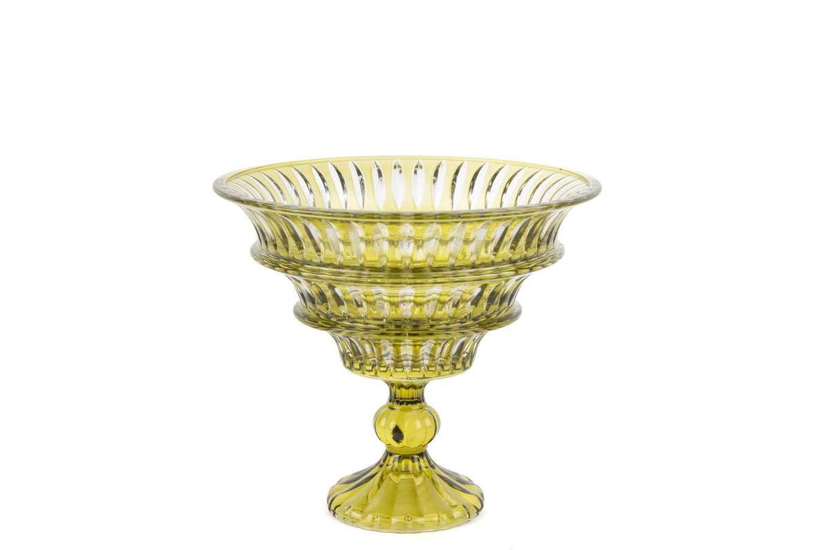 Mikasa Moor Kristal Kesim Yeşil Ayaklı Kase 26x23cm