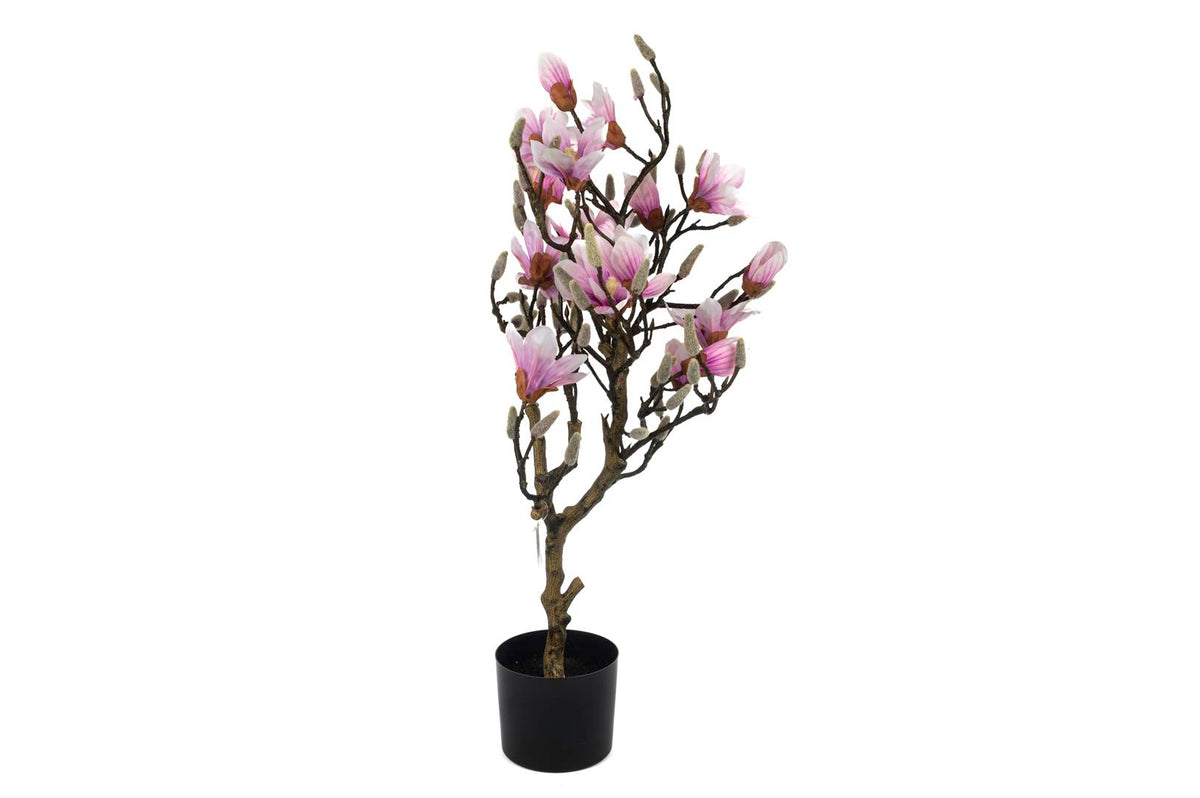 Mikasa Moor Krem Lila Yapay Manolya Ağacı 90cm
