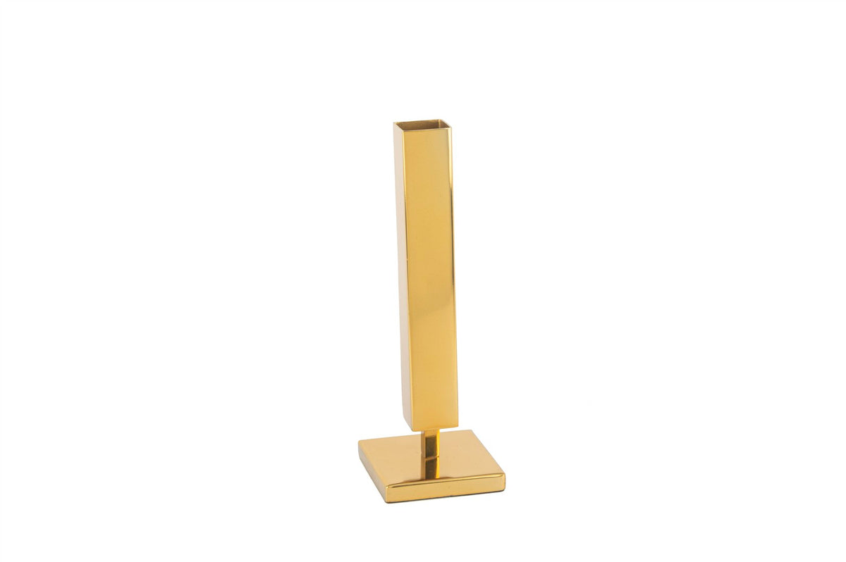Mikasa Moor Gold Köşeli Ayaklı Vazo 8x22cm