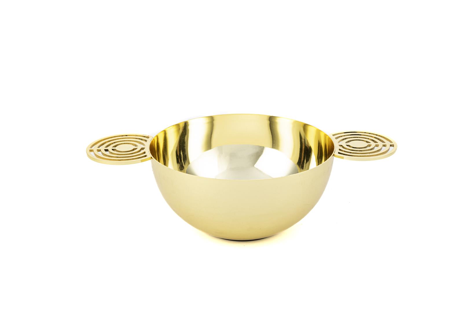 Mikasa Moor Circle Gold Metal Kase 15x26x8cm