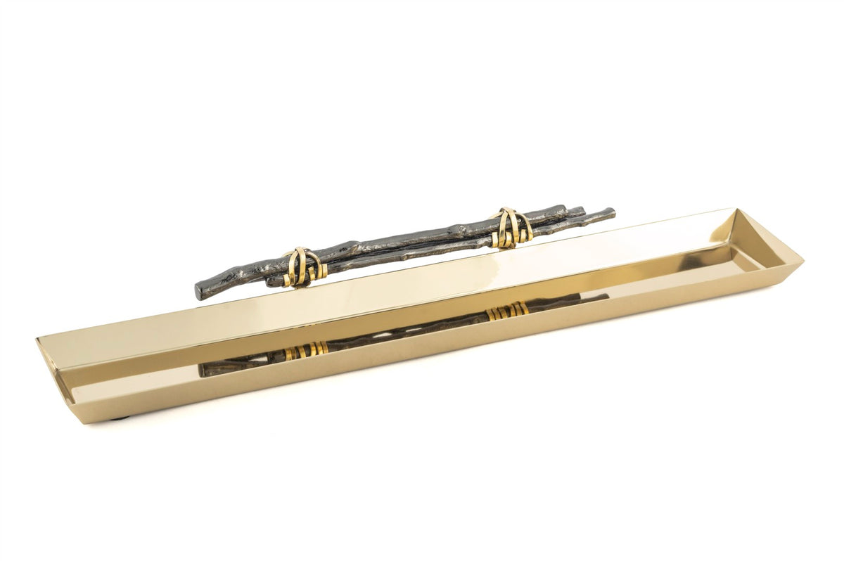 Mikasa Moor Gold Tel Sarma Kraker Tepsi 40x9cm