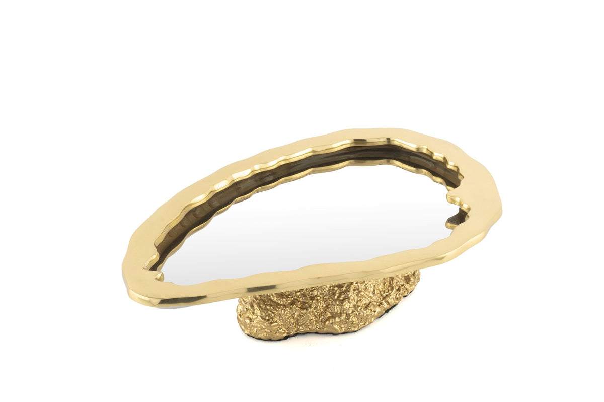 Mikasa Moor Gold Bordürlü Ayaklı Sunumluk 32x21x9cm