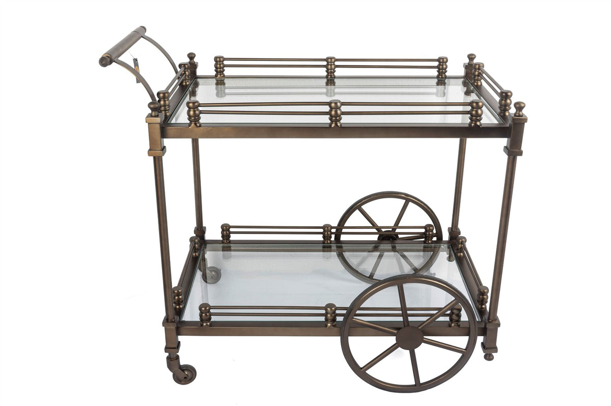 Mikasa Moor Antik Bronz Servis Arabası 87x51x77cm