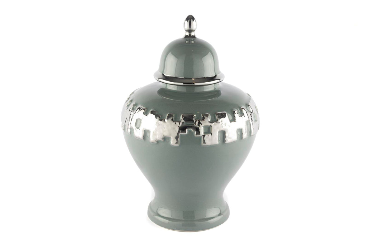 Mikasa Moor Silver Şeritli Gri Küp 24x24x36cm