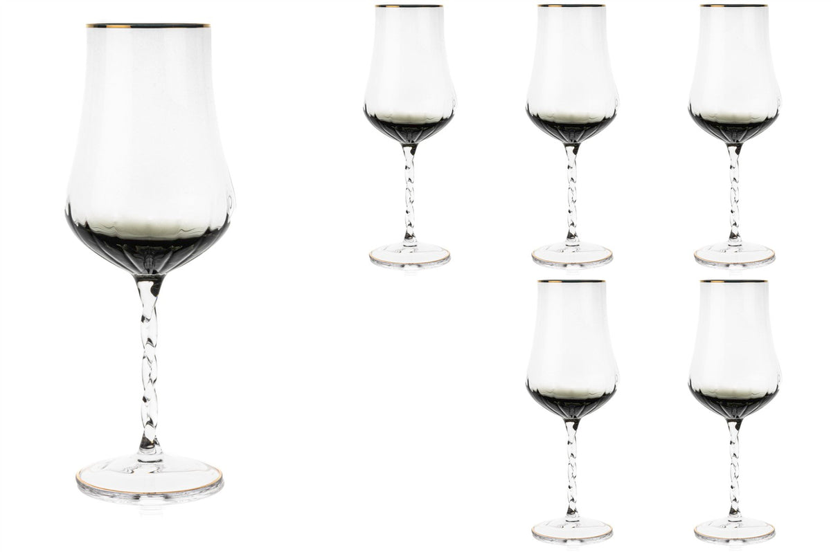 Mikasa Moor Gold Gri 6lı Beyaz Şarap Kadehi 445ml