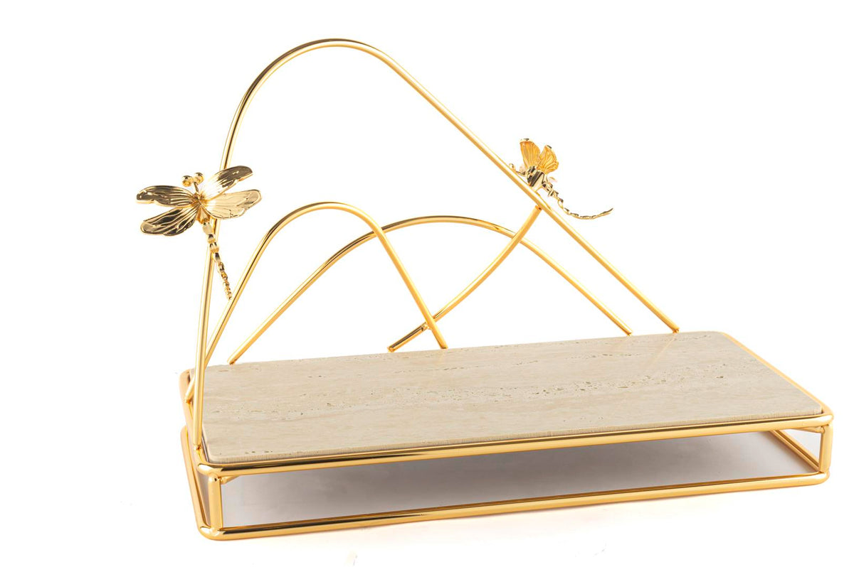 Mikasa Moor Gold Metal Granit Sunumluk 44x21x30cm