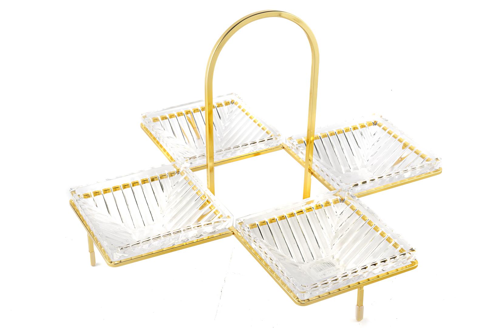 Mikasa Moor Gold Standlı 4lü Servis 36x22cm