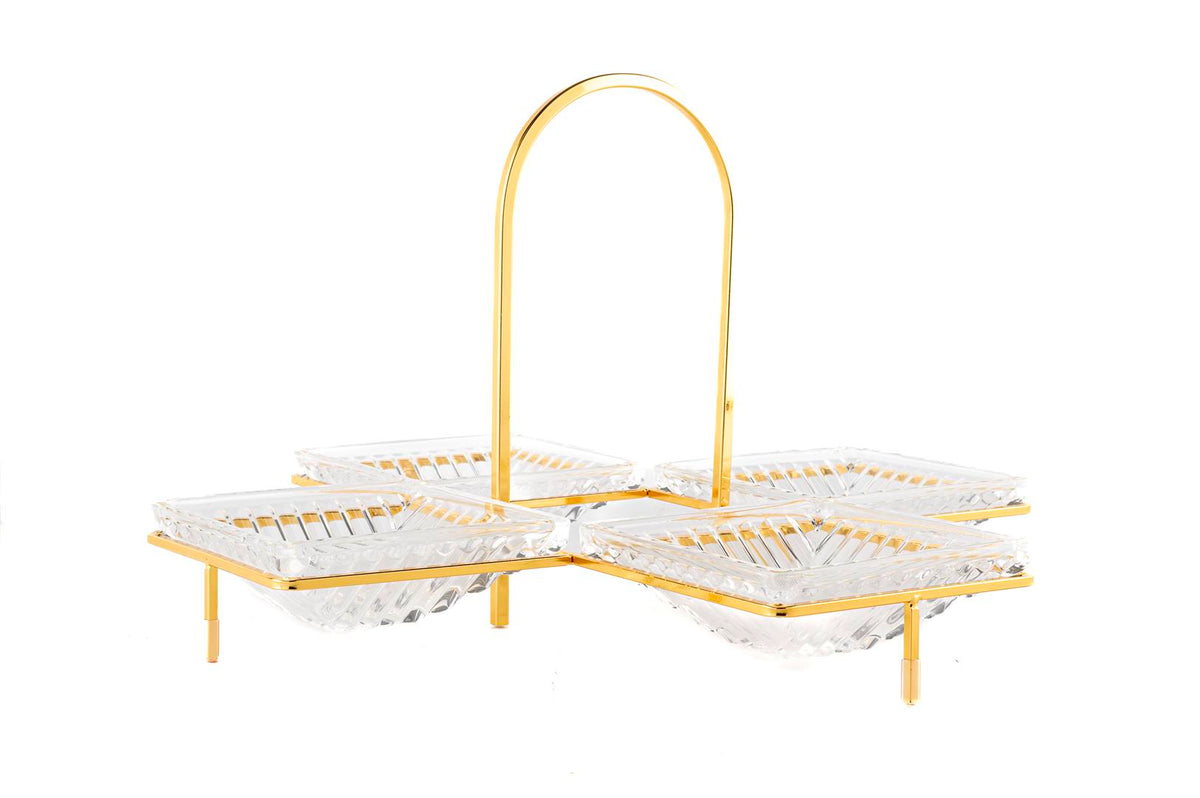 Mikasa Moor Gold Standlı 4'lü Servis 36x22cm