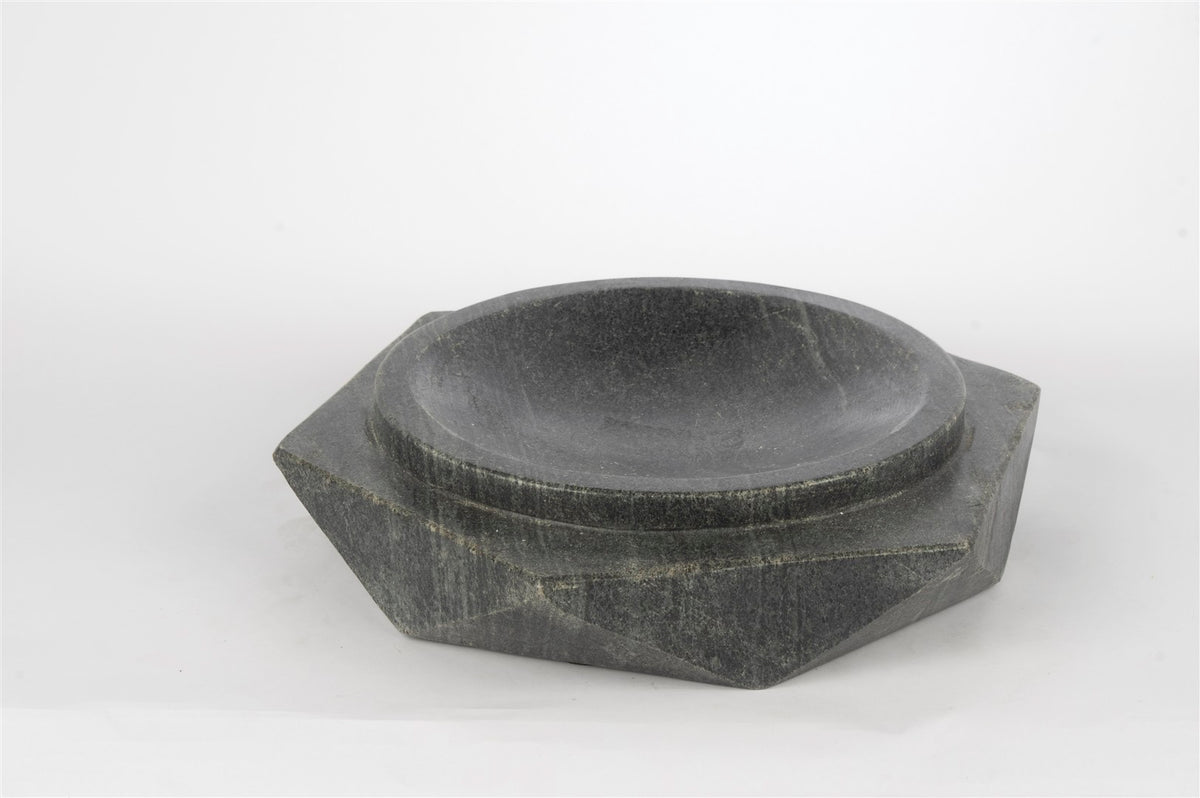 Mikasa Moor Siyah Mermer Dekoratif Kase 31x7cm