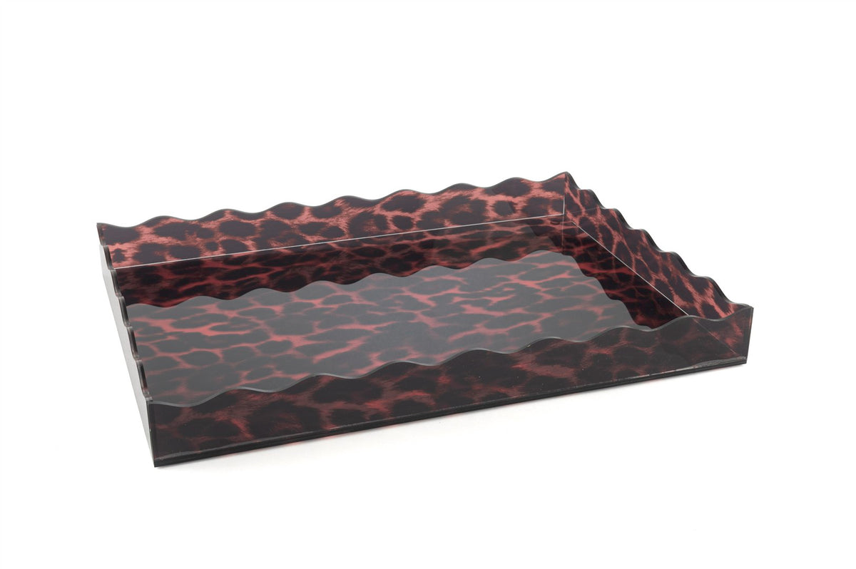Mikasa Moor Leopar Desenli Akrilik Tepsi 38x28x4cm