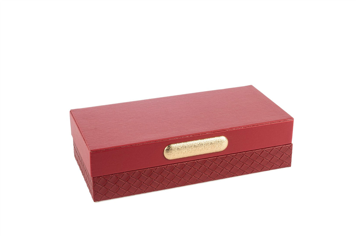 Mikasa Moor Kırmızı Gold Dekoratif Kutu 25x12x7cm