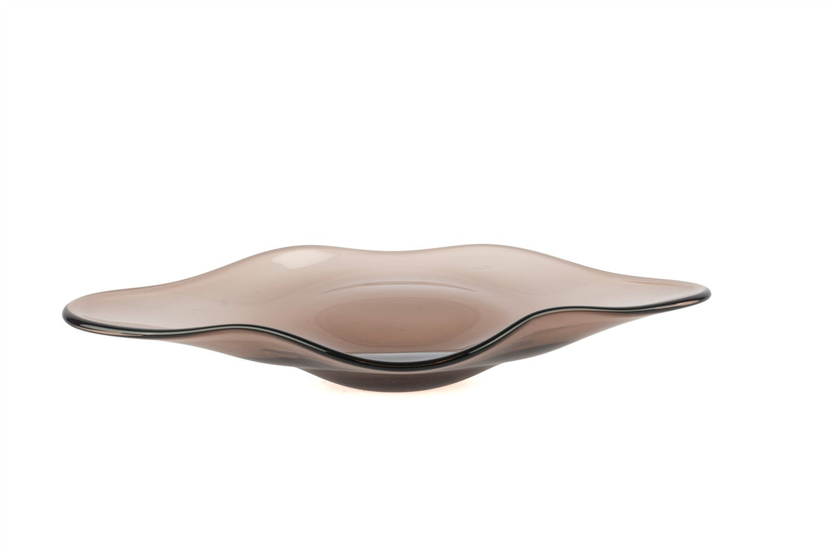 Mikasa Moor Pembe Cam Dekoratif Tabak 43x23cm