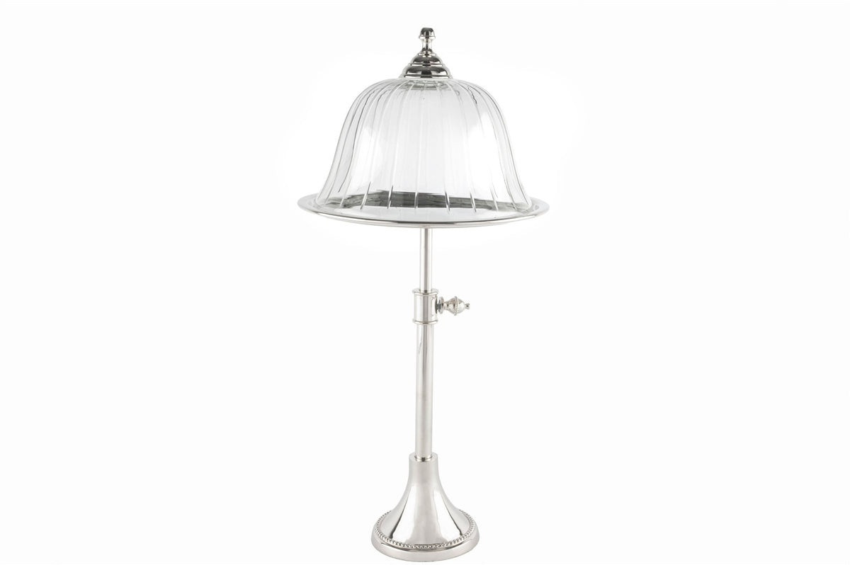 Mikasa Moor Gümüş Ayarlanabilir Ayaklı Kek Standı 23x48cm