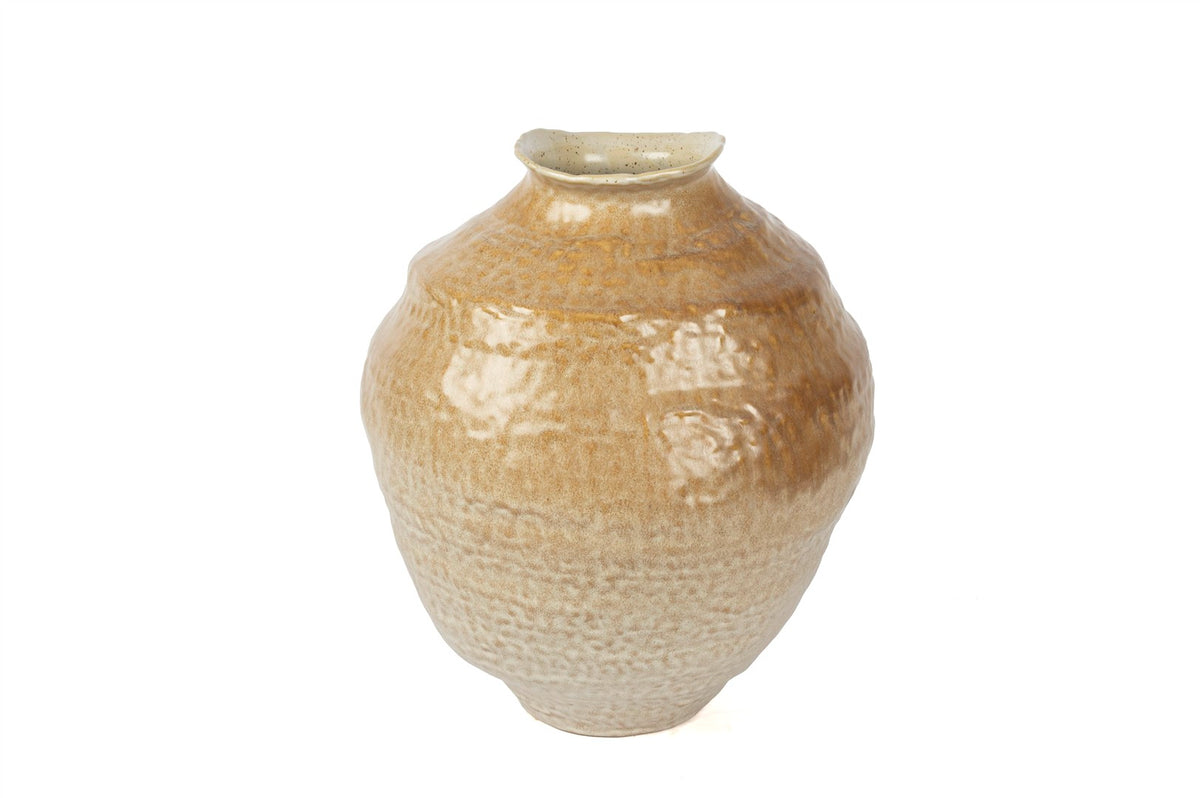 Mikasa Moor Krem Kahve Seramik Küp 30x39cm