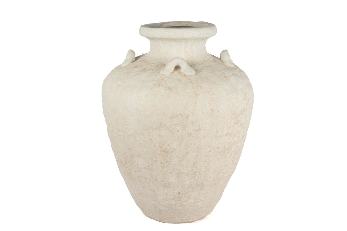 Mikasa Moor Krem Beton Kabartmalı Küp 44x54cm