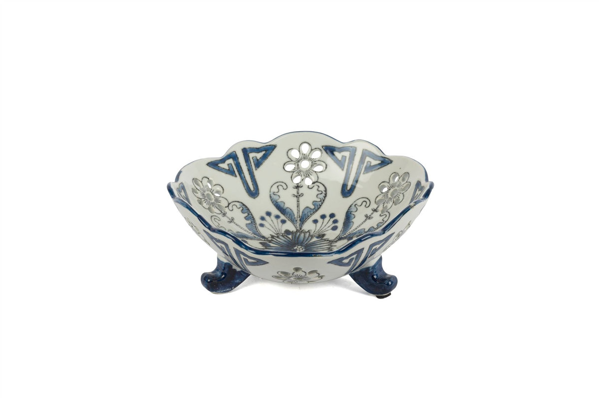 Mikasa Moor Blue Blanc Dekoratif Tabak 22x9cm