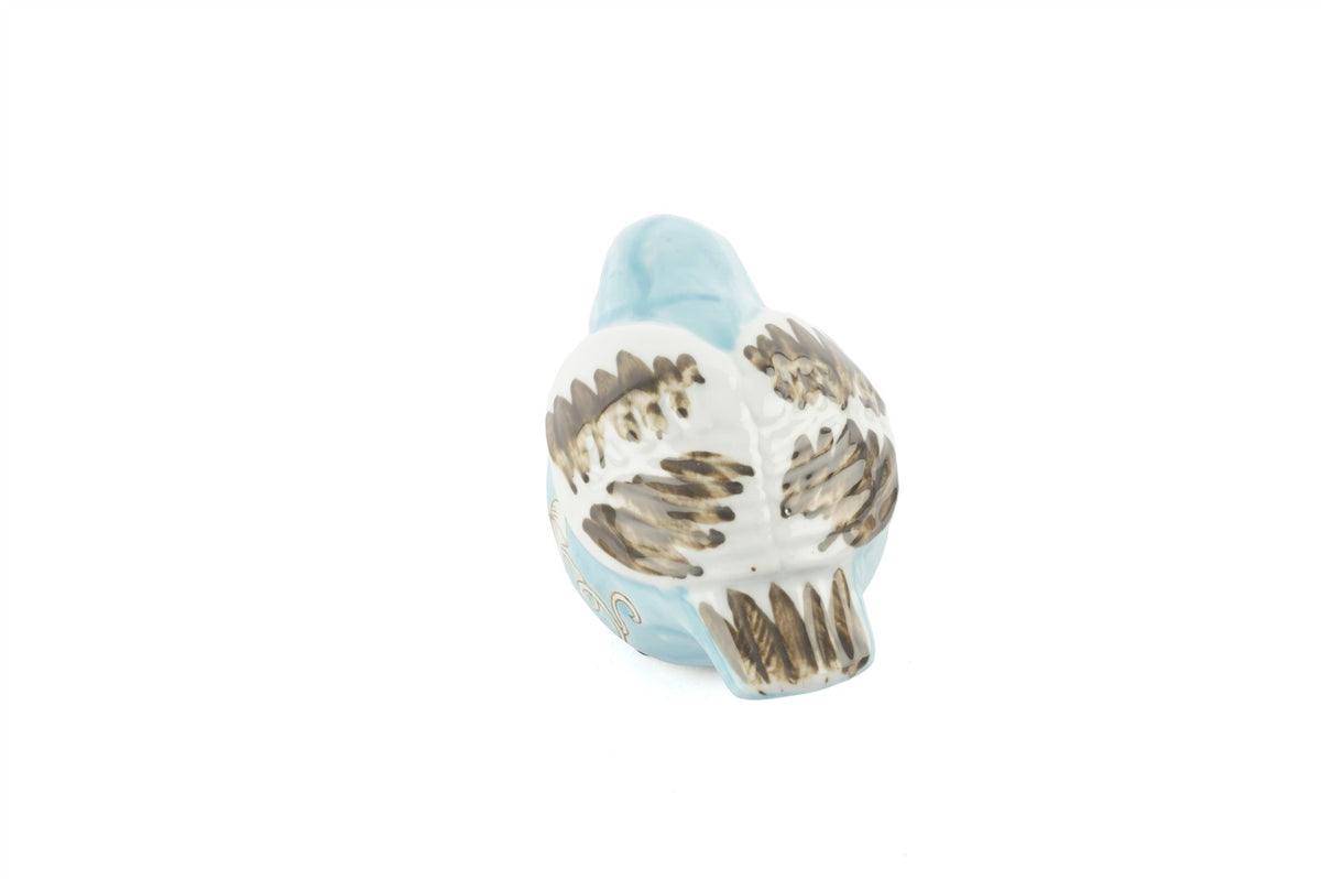 Mikasa Moor Blue Blanc Kuş Obje 15x9cm
