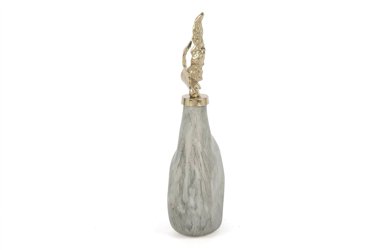 Mikasa Moor Gri Mermer Desenli Gold Kapaklı Küp 51x20cm