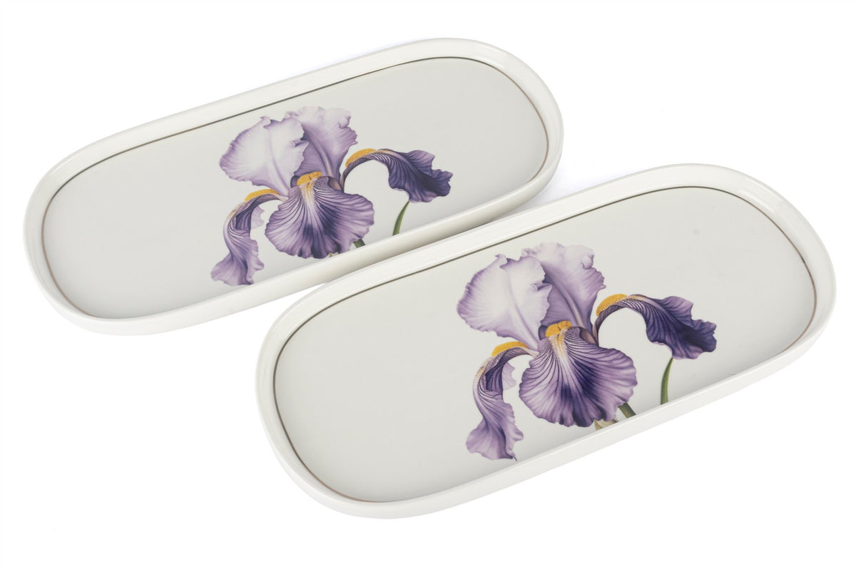 Mikasa Moor Art Of Botanica Lila 2li Oval Tabak 35x15cm