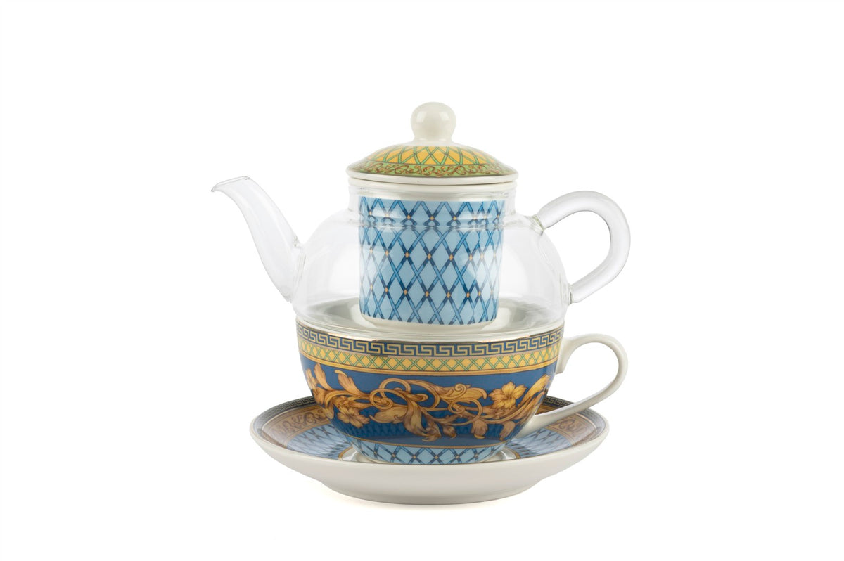 Mikasa Moor Blue Baraque Tek Kişilik Demlik Fincan