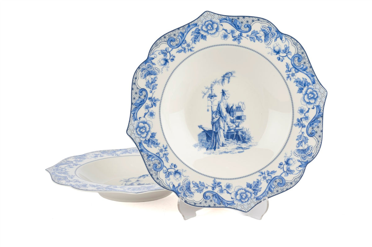 Mikasa Moor Blue Garden 2li Yemek Tabağı 24cm