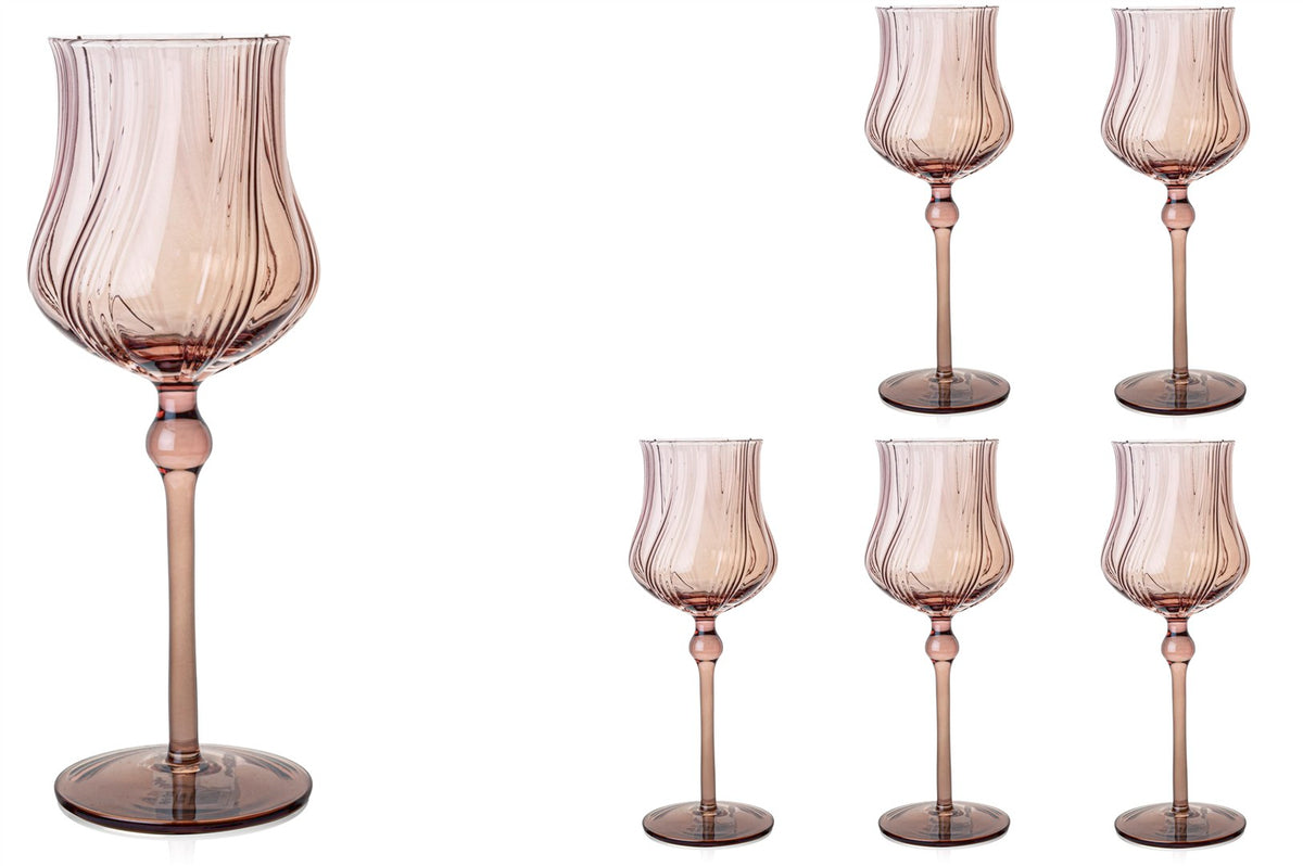 Mikasa Moor Scallop Rosse 6lı Kırmızı Şarap Bardağı 370ml